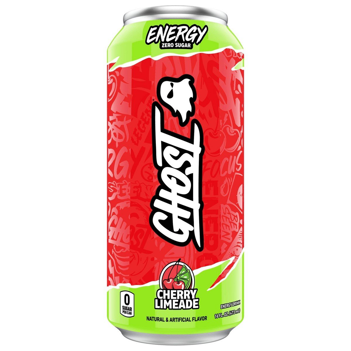 GUEST_df418867-02ff-4ffe-9dbf-cbdcca2a1d9c.jpg Ghost Energy Cherry Limeade Energy Drink - 16 fl oz Can - Image 1