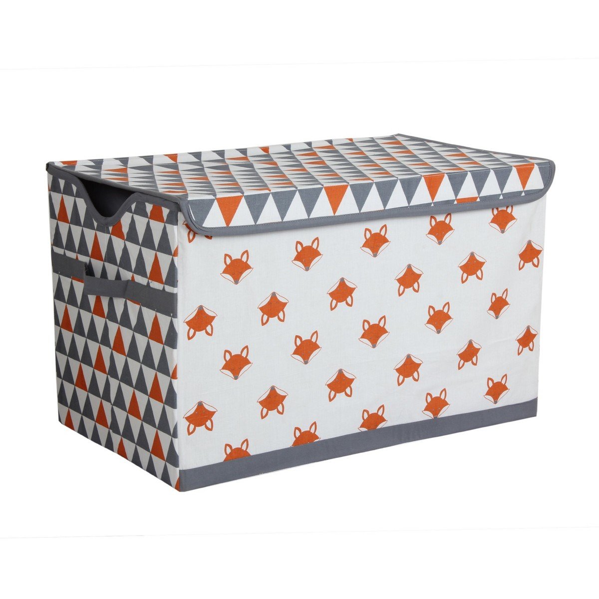 GUEST_e1305f3b-8444-4904-b9ba-d7a92b55407c.jpg Bacati - Playful Fox Orange/Gray Storage Toy Chest - Image 1