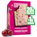 Legendary Foods Gluten Free and Keto Friendly Protein Pastry - Cherry Crumble - 8oz/4ct