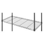 Whitmor Supreme 5 Tier Cart Silver: Portable Storage & Organization, Compatible with 13" Cube System, Decorative Bins - Image 6