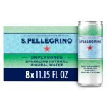 S.Pellegrino Mineral Sparkling Water - 8pk/11.15 fl oz Cans: Sugar-Free, Caffeine-Free