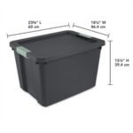 Sterilite 24 Pack 20 Gallon Latch Tote, Stackable Plastic Storage Bin Container - Image 3