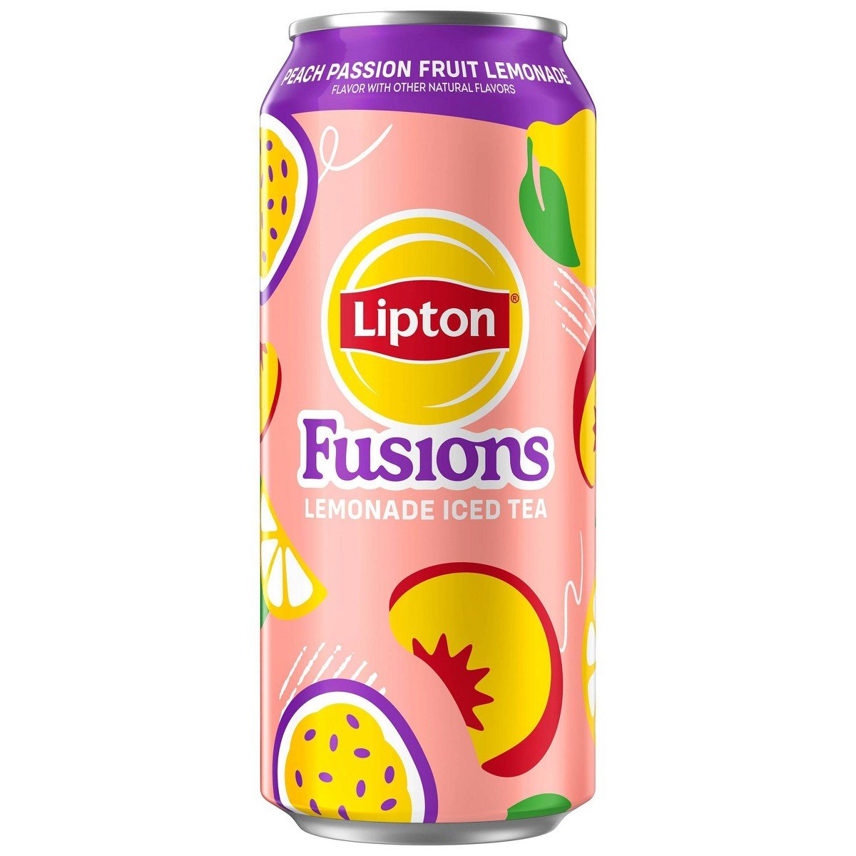 GUEST_e484e180-bb41-4e6a-a954-45478143753c.jpg Lipton RTD Fusions Passionfruit Peach Lemonade - 16 fl oz - Image 1