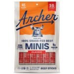 Archer Jerky Classic Beef Mini Meat Sticks - 8oz/16ct
