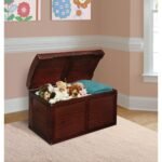 Badger Basket Hardwood Barrel Top Toy Chest - Cherry - Image 2