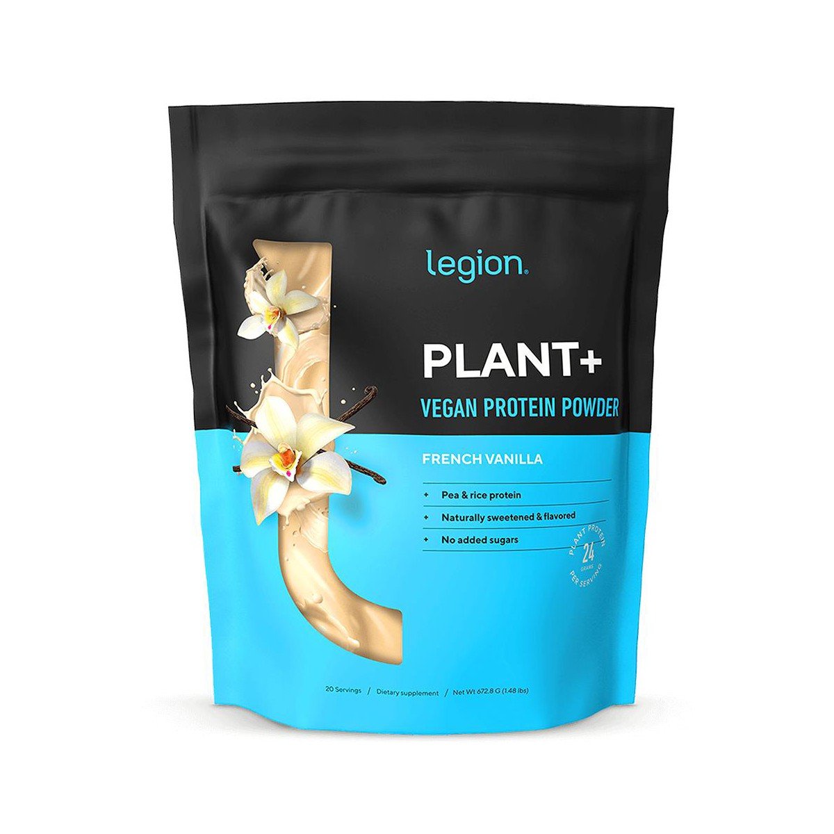 GUEST_e5747b95-9cb8-4b4f-8e60-10640045e036.jpg Legion Plant+ Vegan Protein Powder - French Vanilla - 20 Servings: 25g Complete Plant Protein, Vegan - Image 1