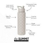 Simple Modern 30oz Summit Checkmate Water Bottle Tan - Image 2