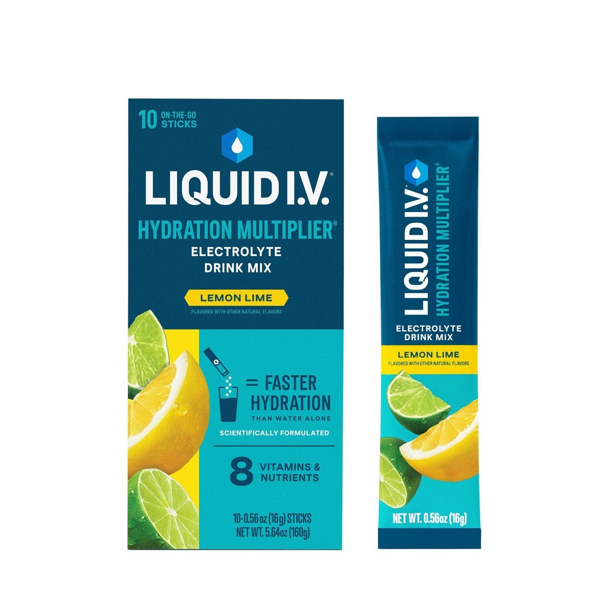 GUEST_e5b0bd09-9842-443c-8c7a-f175046b079d.jpg Liquid I.V. Hydration Multiplier Vegan Powder Electrolyte Supplements - Lemon Lime - 5.64oz/10ct - Image 1