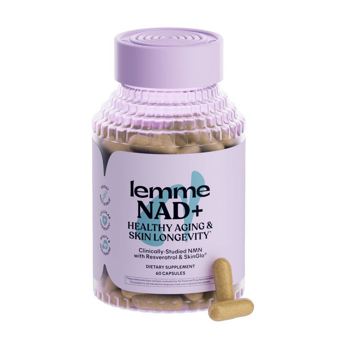 GUEST_e5dbae84-1029-4ecc-b865-9df16906d4bd.jpg Lemme NAD+ Healthy Aging and Skin Longevity Capsules - 60ct - Image 1