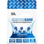 Evlution Nutrition ElectroCarb - Electrolyte + Carbs - Hydration Support Endurance & Muscle Recovery - 20g Carbs & 4 Electrolytes-Blue Raz-30 Servings