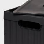 Easy Assembly Hard Sided Bins Black - Brightroomâ„¢: Universal Utility Storage, 50% Recycled Plastic, 3622 Volume Capacity - Image 3