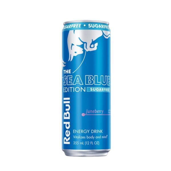 Red Bull Sea Blue Edition Sugarfree Energy Drink - Juneberry - 12 fl oz: Low Fat, Caffeinated
