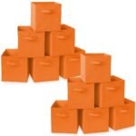 Casafield Set of 12 Collapsible Fabric Storage Cube Bins, Gray - 11" Foldable Cloth Baskets for Shelves and Cubby Organizers - Image 19