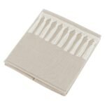 Sweet Jojo Designs Boy or Girl Gender Neutral Unisex Fabric Storage Toy Bin Bohemian Fringe Taupe and Ivory - Image 5