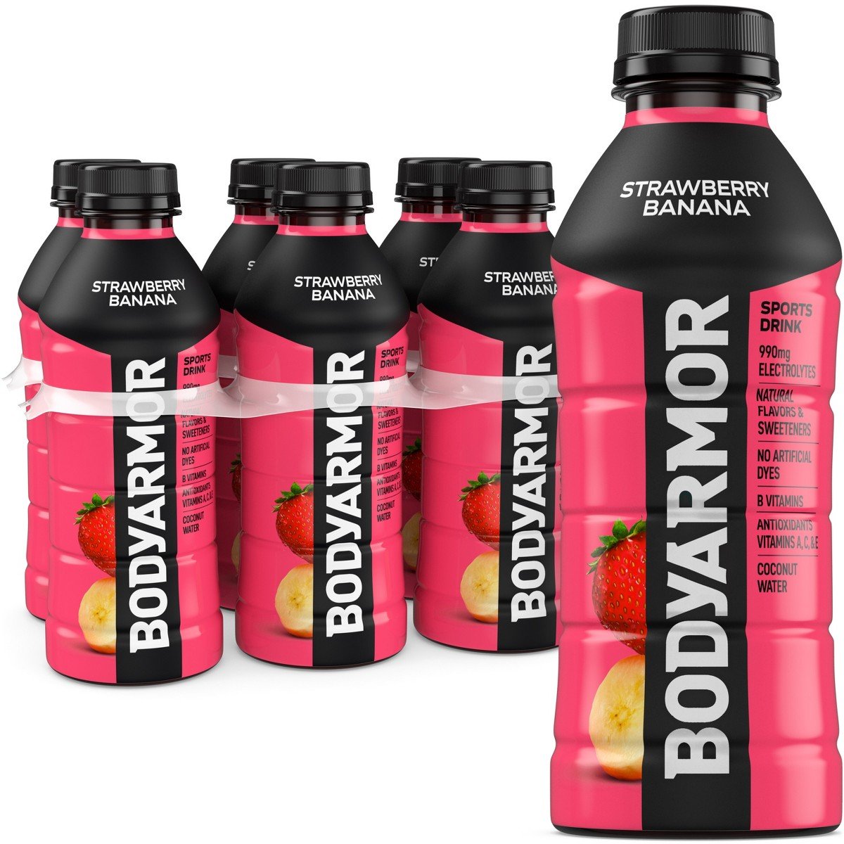 GUEST_e904ef29-d51c-4379-93be-1fa164f068d4.jpg BODYARMOR Strawberry Banana Sports Drink - 6pk/20 fl oz Bottles: Non-Caffeinated - Image 1