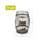 True Wine Barrel Cage Cork Holder, Decorative Metal Cork Storage, Kitchen, Home Decor Display, Gifts for Wine Lovers, Collectors, Holds 220 Wine Corks - Image 4
