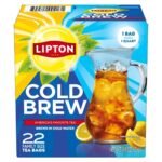 Lipton Cold Brew Size Black Iced Tea Bags - 22ct: Caffeinated