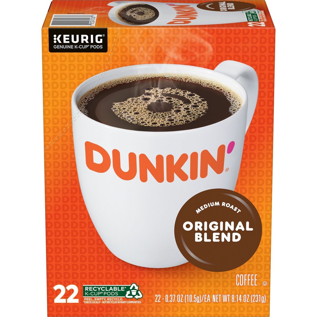 GUEST_e95e91bd-06a5-4857-a2fb-c2c6eef43ed3.jpg Dunkin' Donuts Original Blend Medium Roast Keurig K-Cup Coffee Pods - 22ct - Image 1