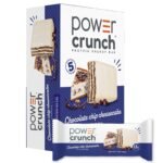 Power Crunch Energy Chocolate Chip Cheesecake Protein Bar - 5ct: High-Protein Snack, Crunchy Texture, 13g Protein
