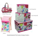 Bacati - Botanical Pink Storage Box Large - Image 5