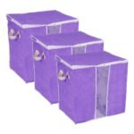 Unique Bargains Storage Bag Organizer with Reinforced Handle for Comforters Bedding Blankets Clothing Pillows Foldable with Sturdy Zipper Grey - Image 7
