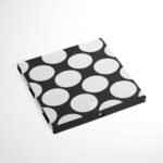 Bacati - Dots/Pin Stripes Black/White Storage Box Small - Image 4