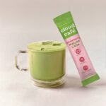 Cloud Cafe Strawberry Matcha Latte with Marine Collagen Instant Green Tea - 8oz: Caffeinated - Image 3