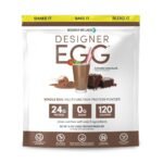 Designer Protein Egg Paleo and Keto Friendly Egg White & Yolk Protein Powder - Dutch Chocolate - 12.4oz