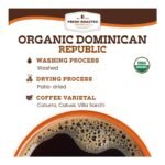 Fresh Roasted Coffee, Organic Dominican Republic, Medium Roast Ground Coffee - 12oz - Image 4