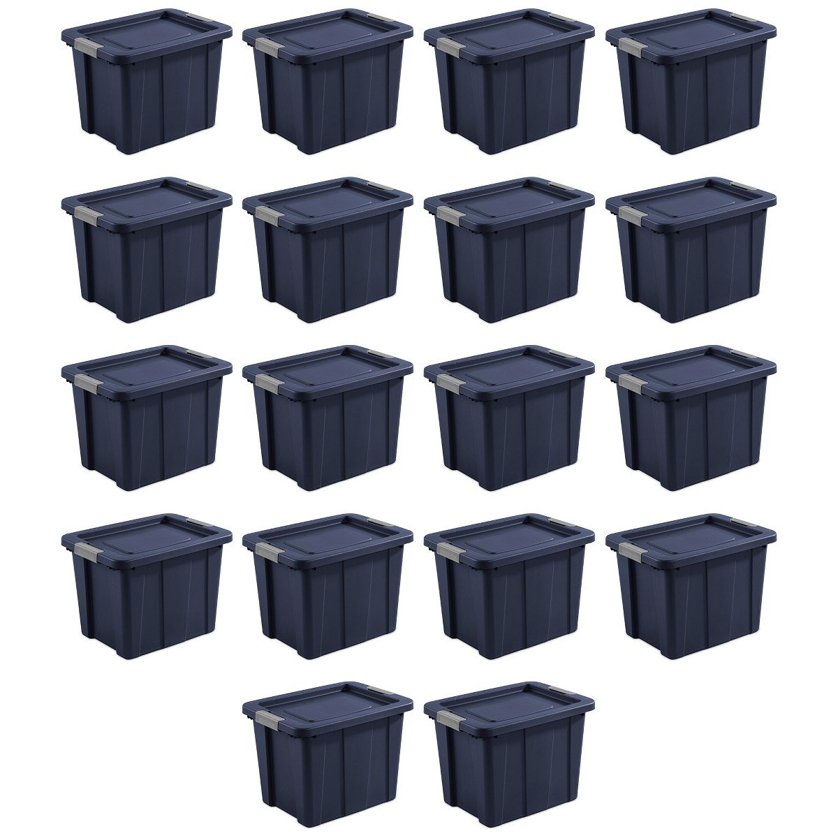 GUEST_ec862a0a-e4cf-43f2-b0cd-8c1374380239.jpg Sterilite Tuff1 18 Gal Plastic Storage Tote Bin w/ Latching Lid, Blue (18 Pack) - Image 1