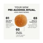 UNDO Gummies Pre-Alcohol Gummies for Liver + Hydration Support with DHM, Milk Thistle, B Vitamins, & Electrolytes - 2ct - Image 4