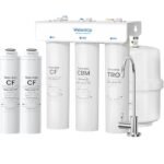 Waterdrop T3-T, No Power Needed, Remineralization 7-Stage Reverse Osmosis Water Filter, EXTRA 2 RT-CF Filters - White