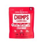 Chomps Chomplings Original Beef Mini Sticks - 3oz/6ct: Keto Certified, Sugar-Free, High Protein