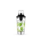 Host All in One Cocktail Shaker Set with Reamer, Bottle Opener, Strainer and Jigger Cap for Party Drinks, Picnic, Travel, Camping, Outdoor Use, 18 oz
