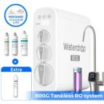 Waterdrop G3P800 Reverse Osmosis System, NSF/ANSI 53 58 and 372 Certified,800 GPD, LED Purifier, Extra Remineralization Independent Filter
