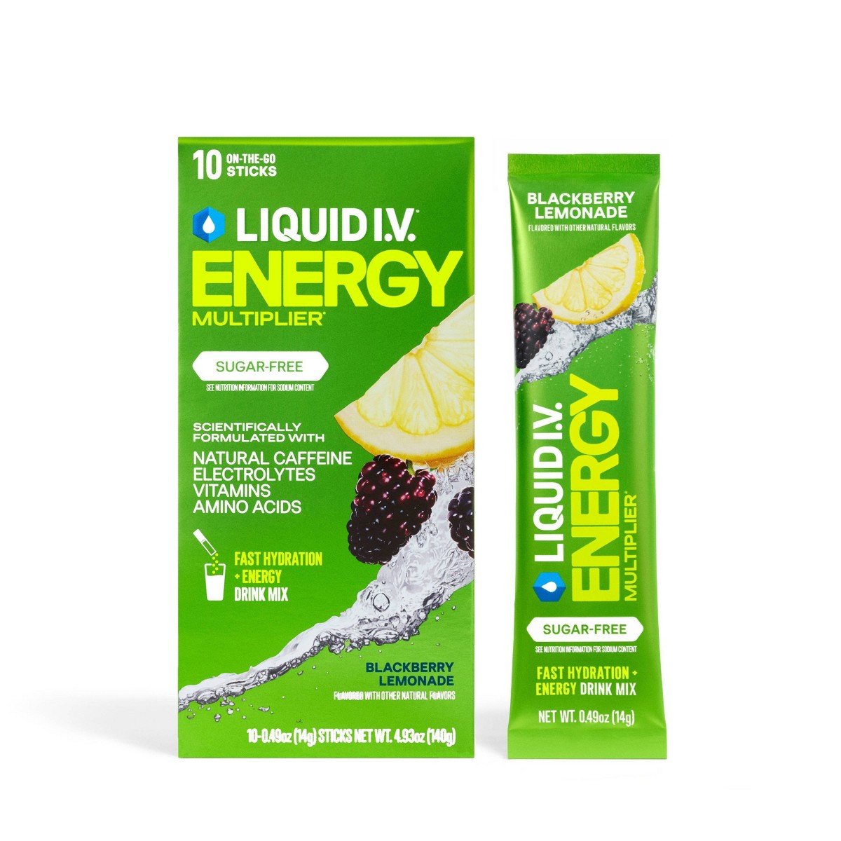GUEST_eeb45b5b-d88d-48fe-b1cb-0260400a0876.jpg Liquid I.V. Sugar-Free Energy Multiplier Vegan Powder Electrolyte Supplements - Blackberry Lemonade - 4.9oz/10ct - Image 1