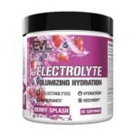 EVL Ultimate Electrolytes Powder Hydration Drink - Quick Replenishing Hydration Powder Drink Mix with 8 Key Electrolytes & Antioxidants - Berry Splash