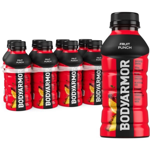 BODYARMOR Fruit Punch Sports Drink - 8pk/12 fl oz Bottles: Non-Caffeinated