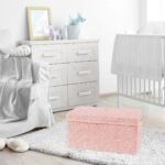 Sweet Jojo Designs Girl Fabric Storage Toy Bin Rose Solid Blush Pink - Image 3