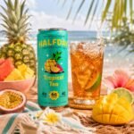 Halfday Prebiotic Iced Tea Tropical Tea - 12 fl oz Can - Image 2