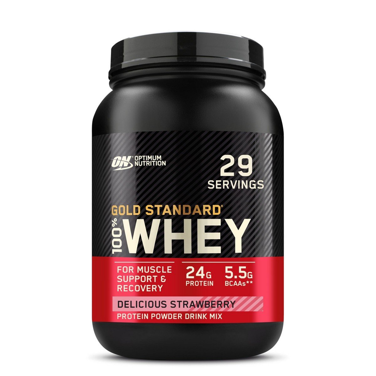 GUEST_f0233484-0d10-4b6a-ae93-4dd060f24893.jpg Optimum Nutrition Gold Standard 100% Whey Protein Powder, Delicious Strawberry, 2 Pound (Packaging May Vary) - Image 1