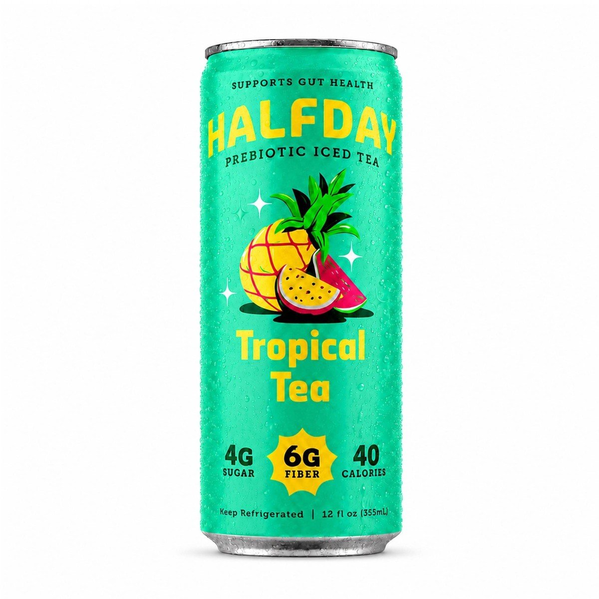 GUEST_f06236c8-819b-4e2b-b53b-41b262336f6e.jpg Halfday Prebiotic Iced Tea Tropical Tea - 12 fl oz Can - Image 1
