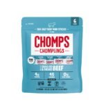 Chomps Chomplings Sea Salt Beef Mini Sticks - 3oz/6ct: Keto Certified, Sugar-Free, High Protein