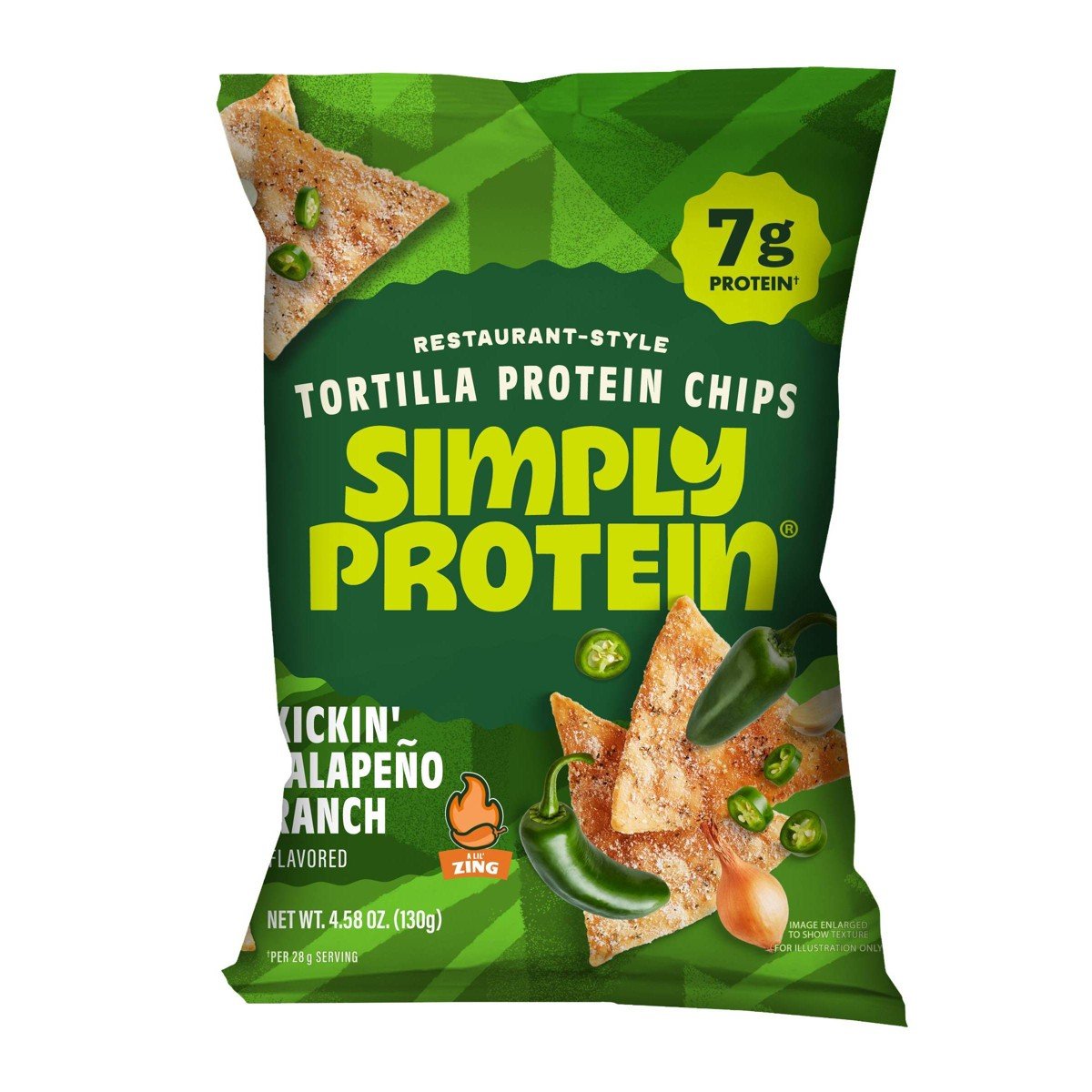GUEST_f0dcf8b7-b15c-417c-854f-11d89d3d4669.jpg SimplyProtein Restaurant Style Protein Jalapeno Ranch Flavored Tortilla Chips - 4.58oz - Image 1