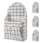 Storage Bins, Storage Organizer, 8 Pack Cotton Linen Wall Hanging Storage Bag with Waterproof Coating, Metal Grommet Hooks for Bedroom - Image 6