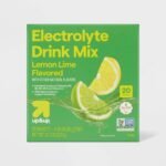 Hydration with Electrolytes Vegan Drink Mix - Lemon Lime - 11.3oz/20ct - up&up™: Powdered, Electrolyte Drink Mixes