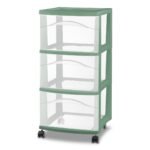 3 Drawer Medium Cart Versatile Green - Brightroom