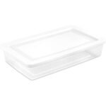 Sterilite 41 Quart Storage Box, 18 Pack, Clear Plastic Stackable Storage Bins with Snap-On Lids for Home and Office Organization - Image 4