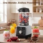 Teendow 1800W Countertop Blender for Kitchen with 70 oz BPA-Free Pitcher,, 25000 RPM Smoothie Blender, 6 Presets, Timer & Pulse for Ice Crushing - Image 5