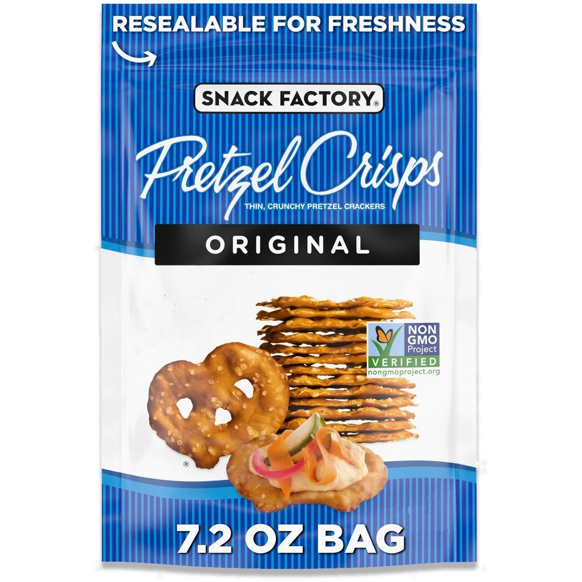 GUEST_f3a919b4-94b5-4876-b5e9-666b42e47050.jpg Snack Factory Original Pretzel Crisps - 7.2oz - Image 1